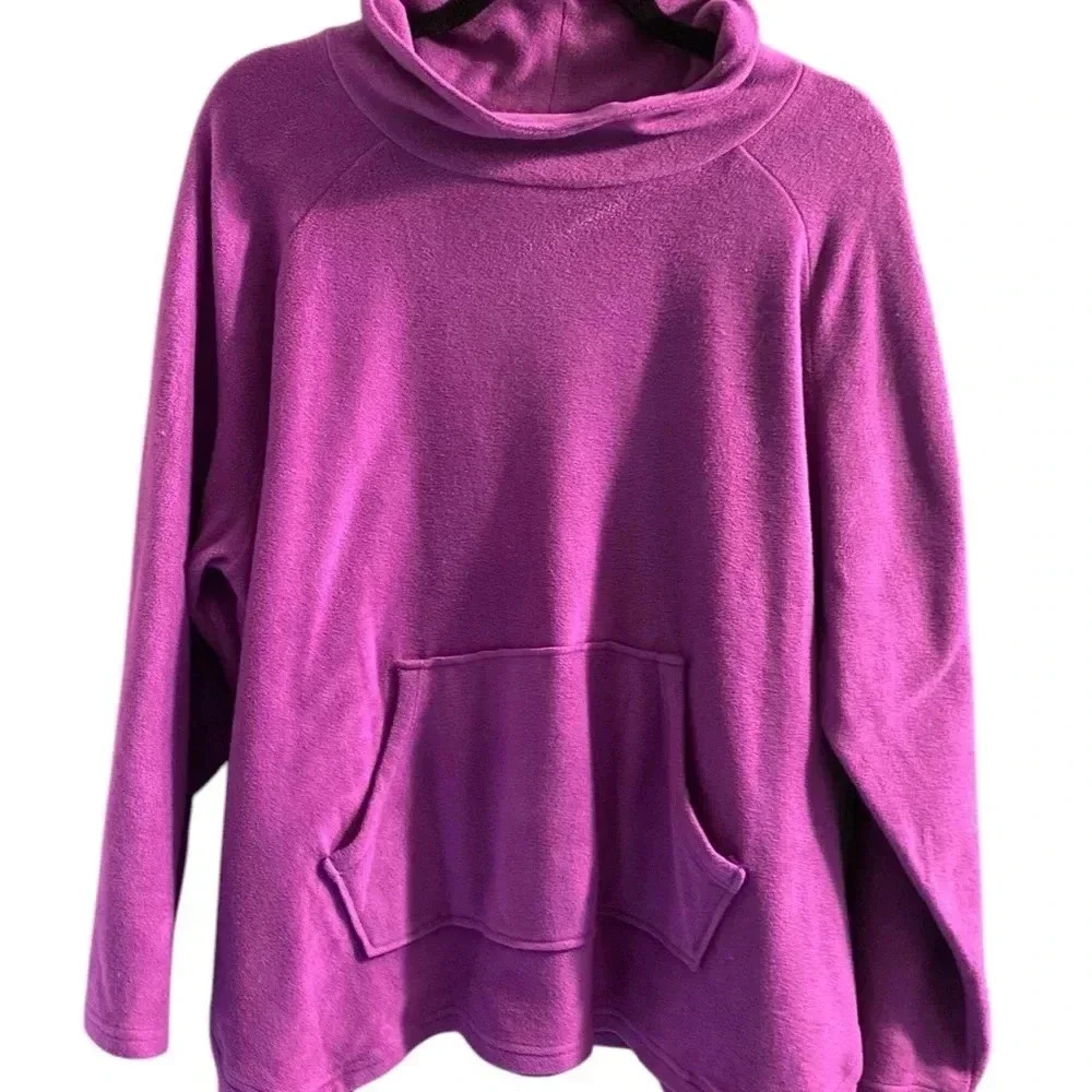 Muk Luks Women's fleece top - Purple 1X